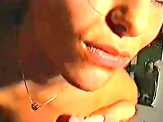 Italian amateur wife full blowjob with cumshot in mouth