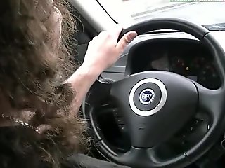 Driving With Giulia Full - Foot Domination in the Car